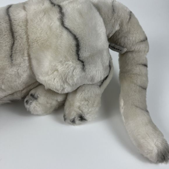 FAO Schwartz 2004 Realistic White Asian Tiger Pink Eyes Stuffed Animal 17” Rare* - Picture 8 of 16